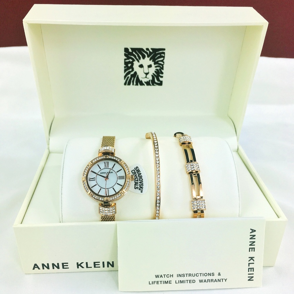 Anne Klein Women's Swarovski Crystal Fashion Watch